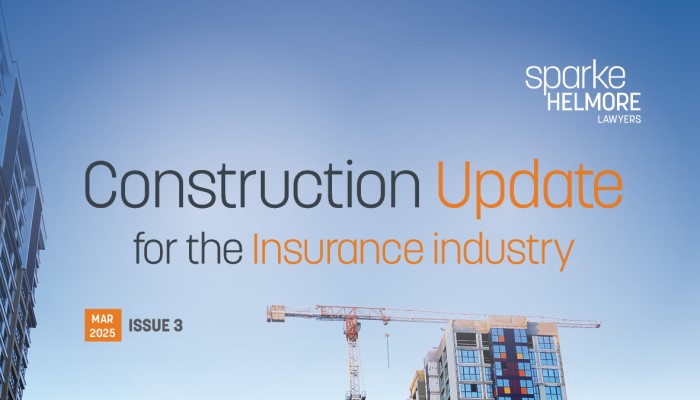 Construction Update for the Insurance industry - Issue 3