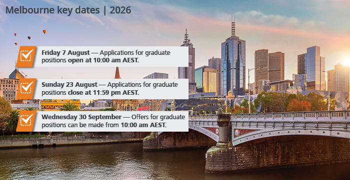 Melbourne graduate key dates