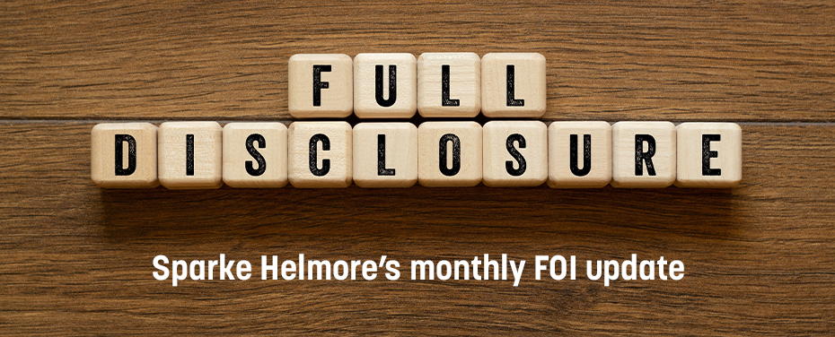 Monthly FOI update