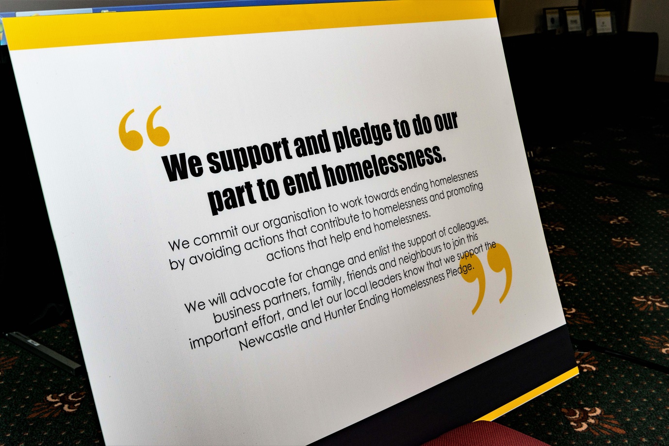Newcastle and Hunter Ending Homelessness Pledge null